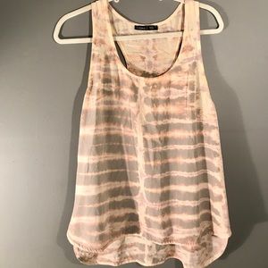 Gypsy05 silk racer back tank tie dye